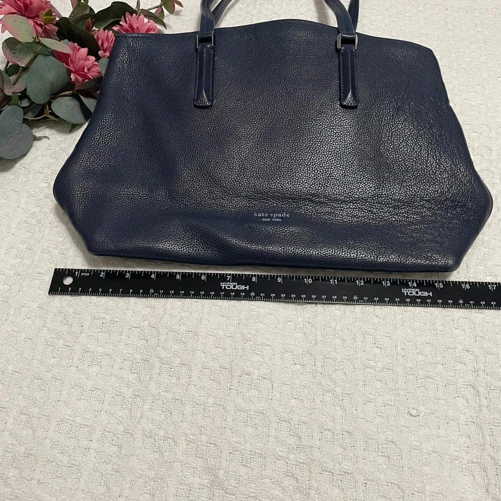 Kate Spade Midnight Blue Textured Leather Accessory~ Professional on the go‎